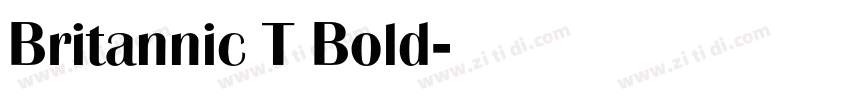Britannic T Bold字体转换
